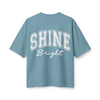 Shine Bright Women's Tee — Inspirational Cross Graphic Crop T-Shirt