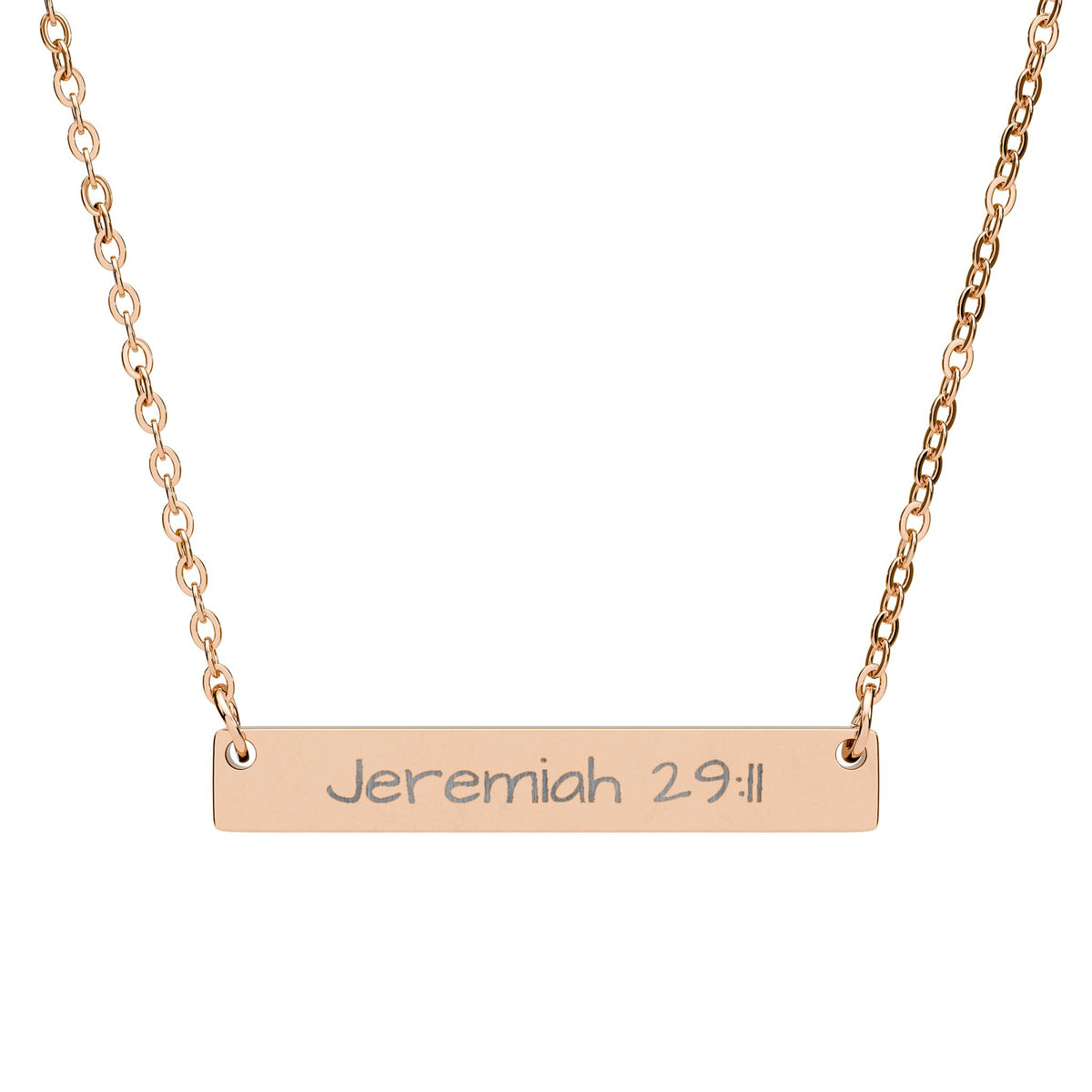 Jeremiah 29:11 Personalized Horizontal Pendant