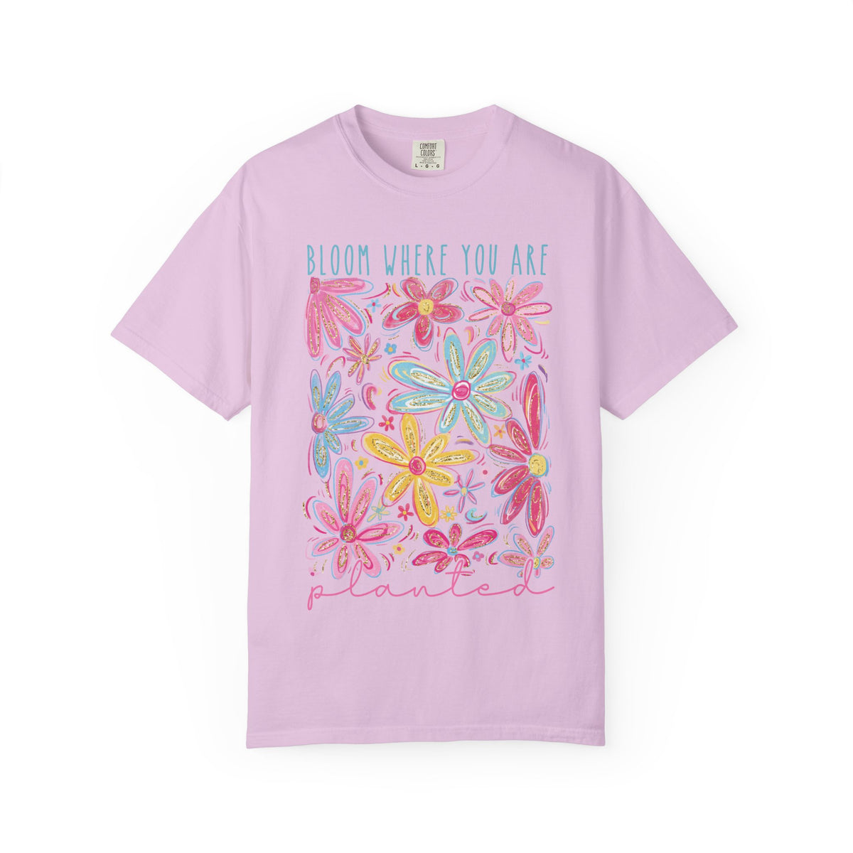 Bloom Where You Are Planted Floral T-Shirt