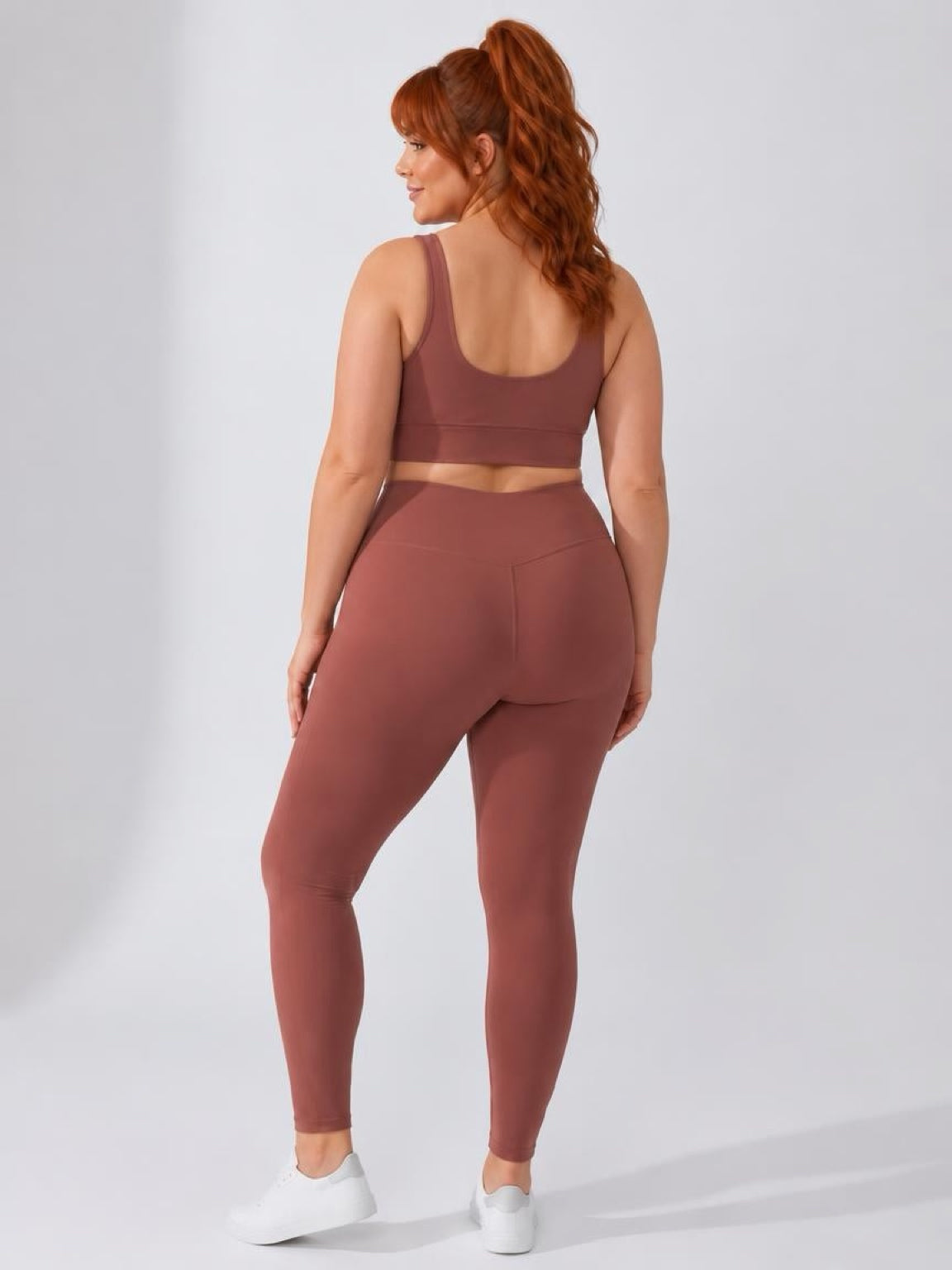 Safe Embrace Warm Copper Brown Leggings