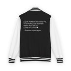 Letterman Jacket — "Dear Person Behind Me, The World Is Better With You In It" Varsity Coat