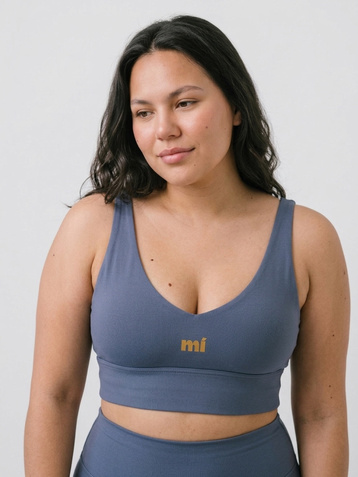 Still Waters Slate Blue Sports Bra