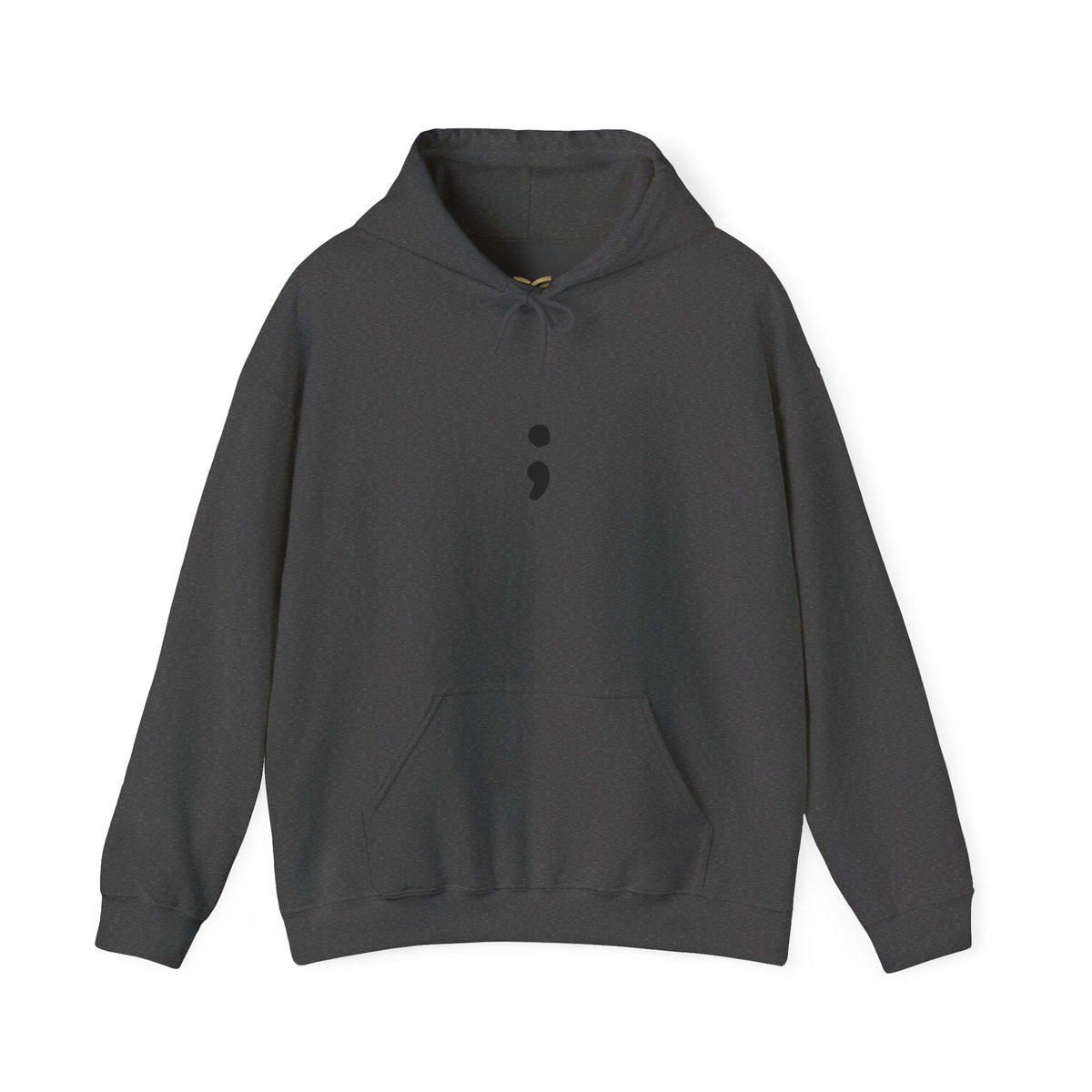 Suicide Prevention Hoodie — Semicolon Design with 988 Crisis Hotline Back Print
