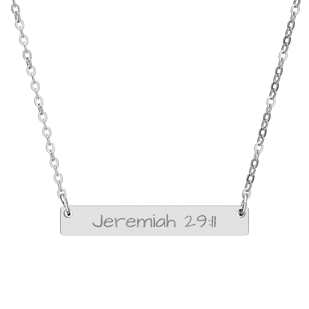 Jeremiah 29:11 Personalized Horizontal Pendant