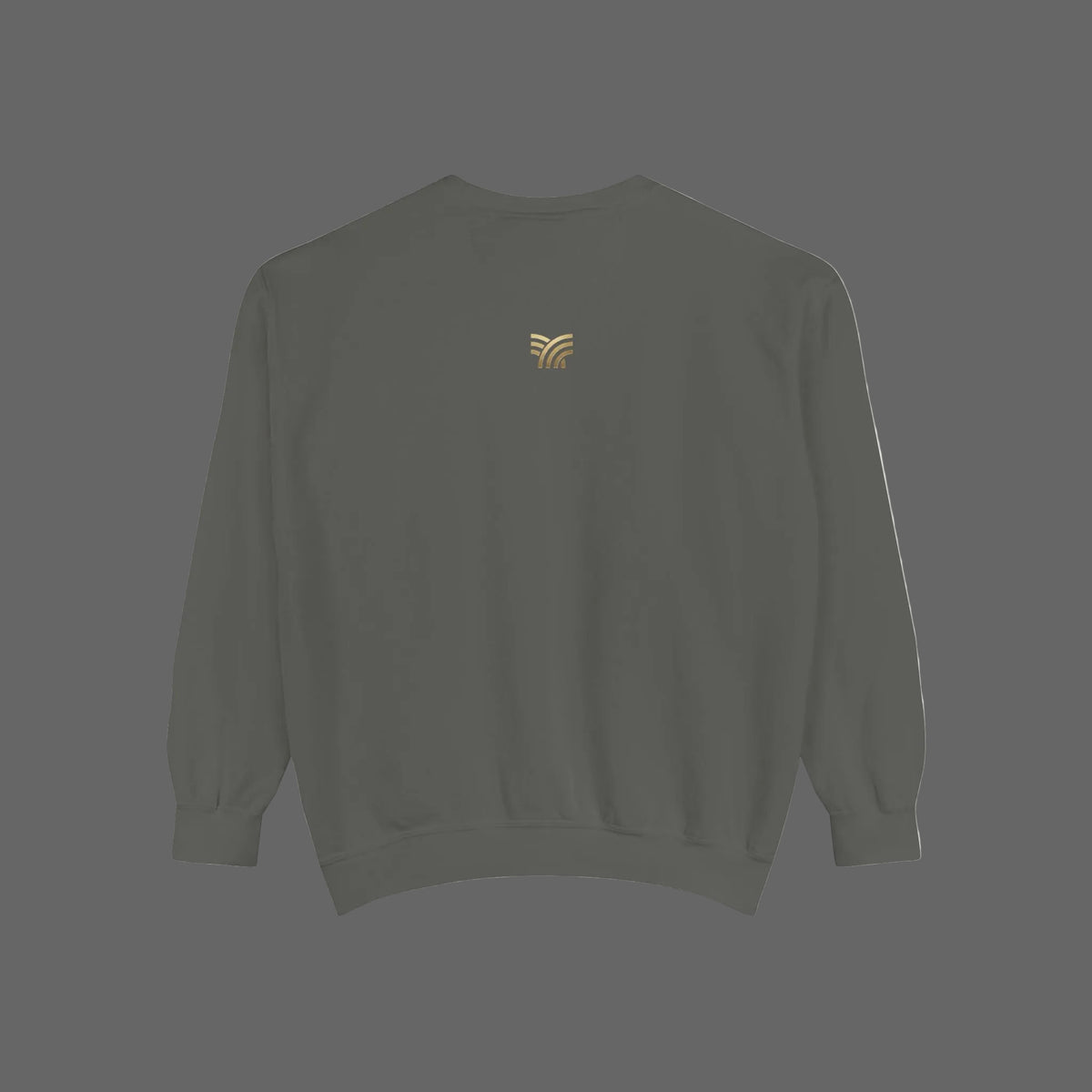 Gray sweatshirt on a white background